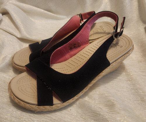 Crocs leigh linen wedge - crocs,